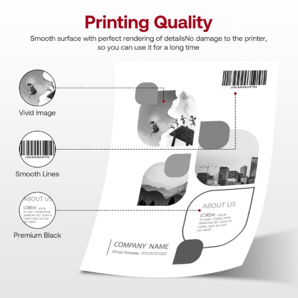 WOEBYAS 125 CRG125 Toner Cartridge Replacement for Canon 125 CRG-125 3484B001 Work with ImageCLASS LBP6030w LBP6000 MF3010 LBP3100 Printers (4XL-Pack,Black)